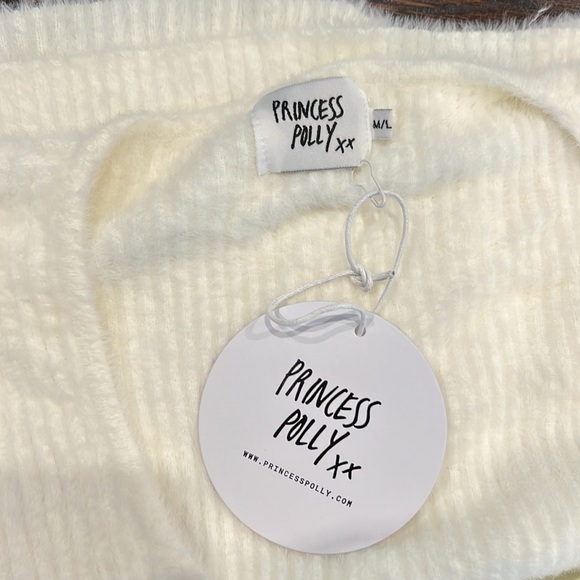 Princess Polly Esha Tie Up Top in size M/L White - Picture 3 of 3